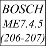 مپ لیست ایسیو BOSCH ME7.4.5 برای پژو 206 و پژو 207