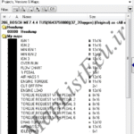 مپ لیست وینولز Bosch ME7.4.4 (9643758880)(37_2Oxygen)