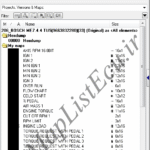 مپ لیست وینولز Bosch ME7.4.4 (9663832280)(33)