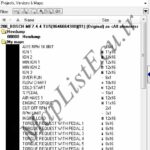 مپ لیست وینولز BOSCH ME7.4.4 TU5 (9646664380)(91) پژو ۲۰۶