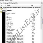 مپ لیست Bosch ME7.4.4 9646664380 تک سنسور | پروژه وینولز 206