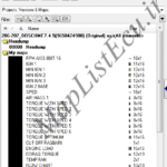 مپ لیست ایسیو BOSCH ME7.4.5(9658424980)