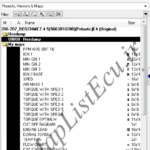 مپ لیست ایسیو BOSCH ME7.4.5(9663810280)(Pelastic)E4