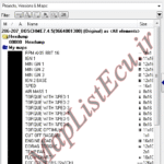 مپ لیست ایسیو BOSCH ME7.4.5(9664001380)