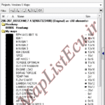 مپ لیست ایسیو BOSCH ME7.4.5(9667323480)