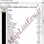 مپ لیست ایسیو BOSCH ME7.4.5(9666313980)