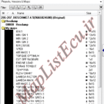 مپ لیست ایسیو BOSCH ME7.4.5(9666824680)