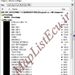 مپ لیست ایسیو BOSCH ME7.4.5(9666824780)