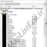 مپ لیست وینولز BOSCH ME7.4.4 TU5 (9647480580)(35)