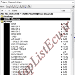 مپ لیست ایسیو BOSCH ME7.4.5(9667372080)(Flezi)