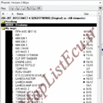 مپ لیست ایسیو BOSCH ME7.4.5(9665790980)