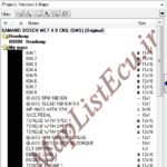 مپ لیست وینولز Bosch ME7.4.9 سمند دوگانه