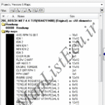 مپ لیست WinOLS پژو 206 BOSCH ME7.4.4 TU5 (9644219480)