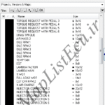 مپ لیست وینولز BOSCH ME7.4.4 TU5 (9647345280)(13)