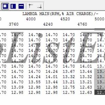 مپ لیست وینولز BOSCH ME7.4.4 TU5 (9646664380)(91) پژو ۲۰۶