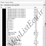 مپ لیست وینولز Bosch ME7.4.4 (9663832280)(33)