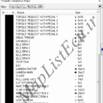 مپ لیست وینولز Bosch ME7.4.4 (9666824480)(12_Europe)