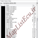مپ لیست ایسیو BOSCH ME7.4.5(9664001380)