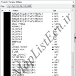 مپ لیست وینولز BOSCH ME7.4.4 TU5 (9647480580)(35)