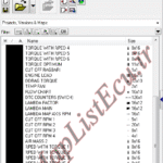 مپ لیست ایسیو BOSCH ME7.4.5(9679087180)(Pelastic-Brake)