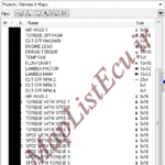 مپ لیست ایسیو BOSCH ME7.4.5(9667323480)