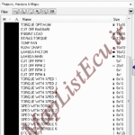 مپ لیست ایسیو BOSCH ME7.4.5(9666127180)