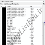 مپ لیست وینولز Bosch ME7.4.4 (9643758880)(37_2Oxygen)