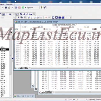 مپ لیست ایسیو BOSCH ME7.4.5(9662560580)
