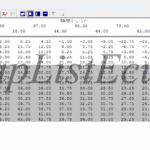 مپ لیست وینولز (23_1Sensor)Bosch ME7.4.4 (9650116680)