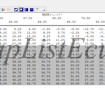 مپ لیست وینولز (23_1Sensor)Bosch ME7.4.4 (9650116680)