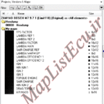 مپ لیست وینولز BOSCH M7.9.7.1 زامیاد