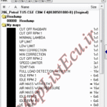 مپ لیست وینولز Petrol TU5 CGE CBM E4(IK00501080-B) پژو 206