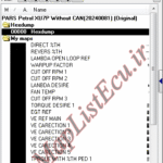 مپ لیست وینولز AECS XU7P Without CAN(20240081) پژوپارس
