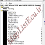مپ لیست وینولز AECS XU7P WithCAN(20240133)FIX پارس و سورن