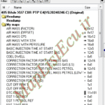 مپ لیست وینولز Bifuel XU7 CBR PTP E4(YG20240246-C) پژو 405