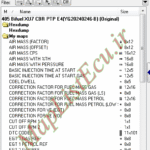 مپ لیست وینولز Bifuel XU7 CBR PTP E4(YG20240246-B) پژو 405