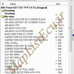مپ لیست وینولز Petrol XU7 CEF PTP E4 Fix پژو ۴۰۵