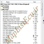مپ لیست وینولز Petrol XU7 CGE CIM E4 New پژو ۴۰۵