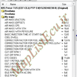 مپ لیست وینولز Petrol TU5 (CEF-CEJ) PTP E4(YG20240238-B) پژو ۴۰۵