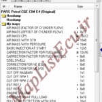 مپ لیست وینولز Petrol CGE CIM E4 پژو پارس