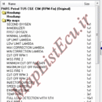مپ لیست وینولز Petrol TU5 CGE CIM (RPM-Fix) پژو پارس