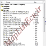 مپ لیست وینولز Petrol XU7 CIM E2 پژو پارس