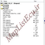 مپ لیست وینولز SAGEM S2000_10_LC پژو 405