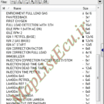مپ لیست وینولز Bifule CBR XU7 MUX E4 پژو 405