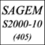 مپ لیست وینولز SAGEM S2000_10 پژو 405