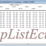مپ لیست وینولز AECS XU7P WithCAN(20240133)FIX پارس و سورن