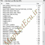مپ لیست وینولز Bifuel XU7 CBR PTP E4(YG20240246-C) پژو 405