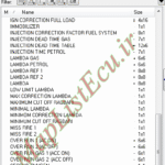 مپ لیست وینولز Bifuel XU7 CBR PTP E4(YG20240246-A) پژو 405