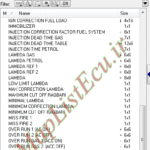 مپ لیست وینولز Bifule CBR XU7 MUX E4 پژو 405