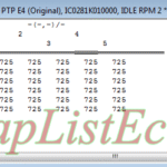 مپ لیست وینولز Petrol XU7 CEF PTP E4 پژو ۴۰۵